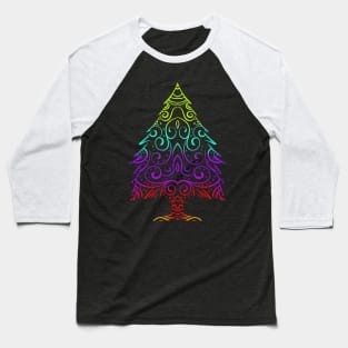 Colorful Ornament Christmas Tree For Christmas Baseball T-Shirt